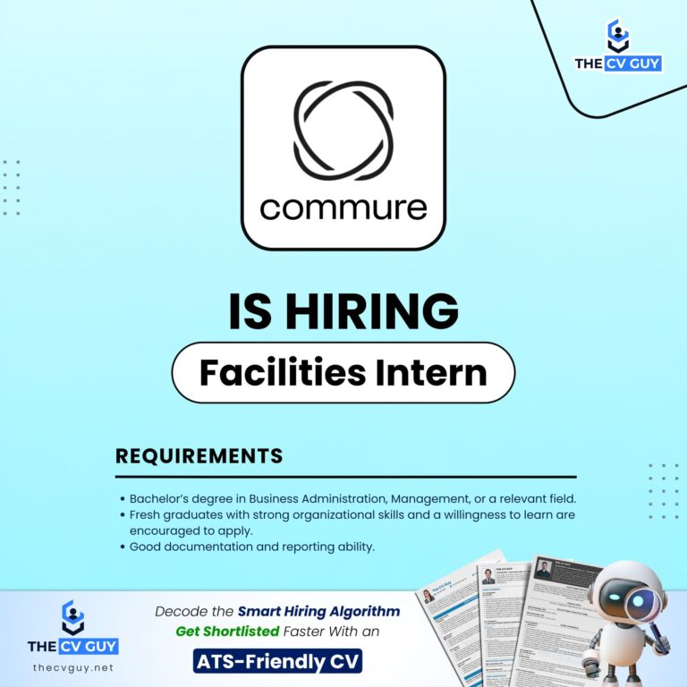 Facilities Intern Job at Commure | Facilities Internship in Bangladesh