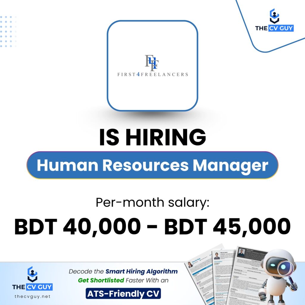 first4freelancers is hiring Human Resources Manager