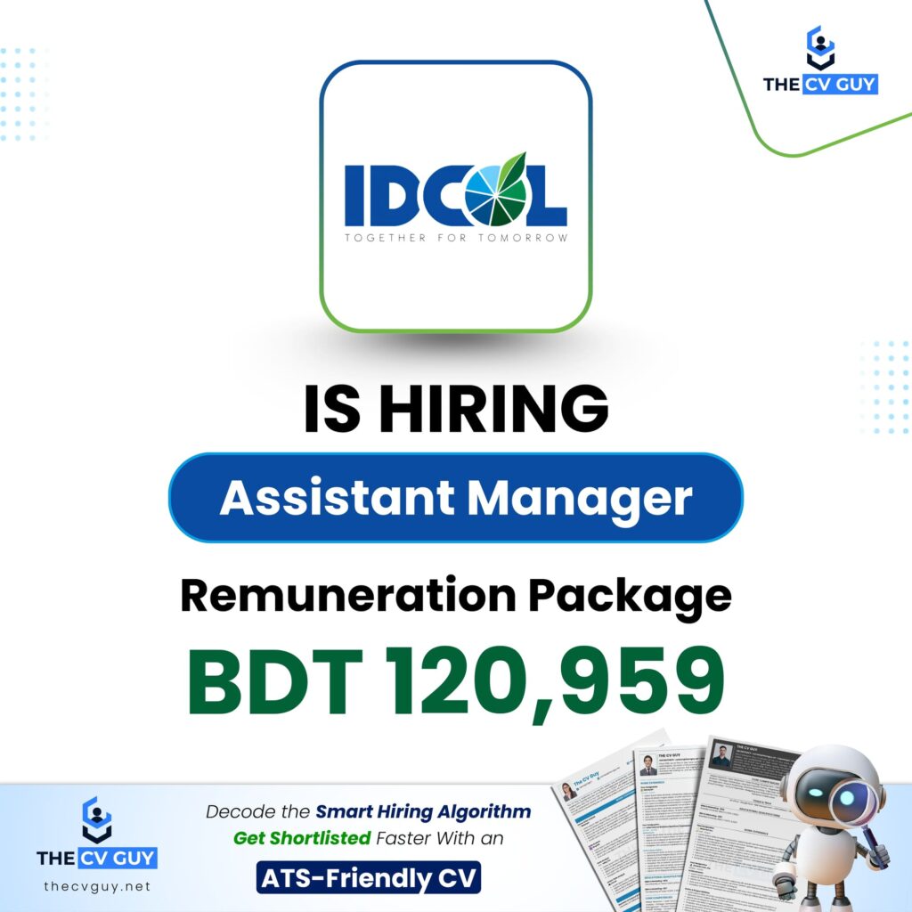 IDCOL is Hiring Assistant Manager - Investment Department