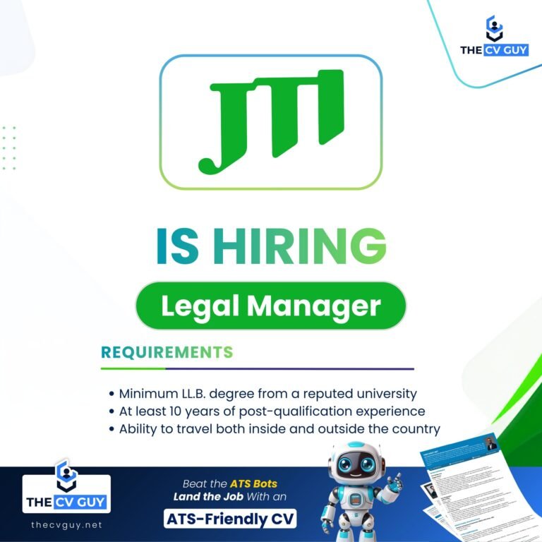 JTI Bangladesh Job Circular 2026 – Legal Manager