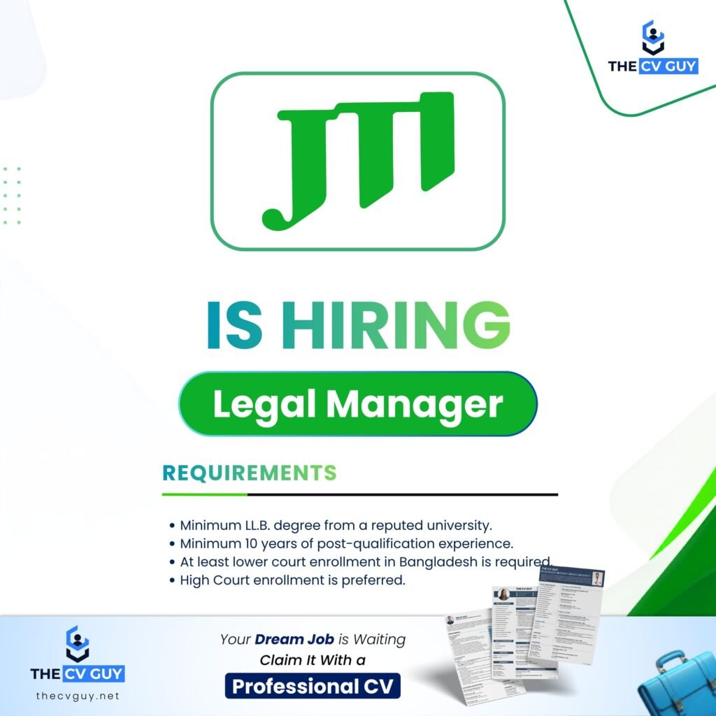 JTI Bangladesh Job Circular 2026 | Legal Manager