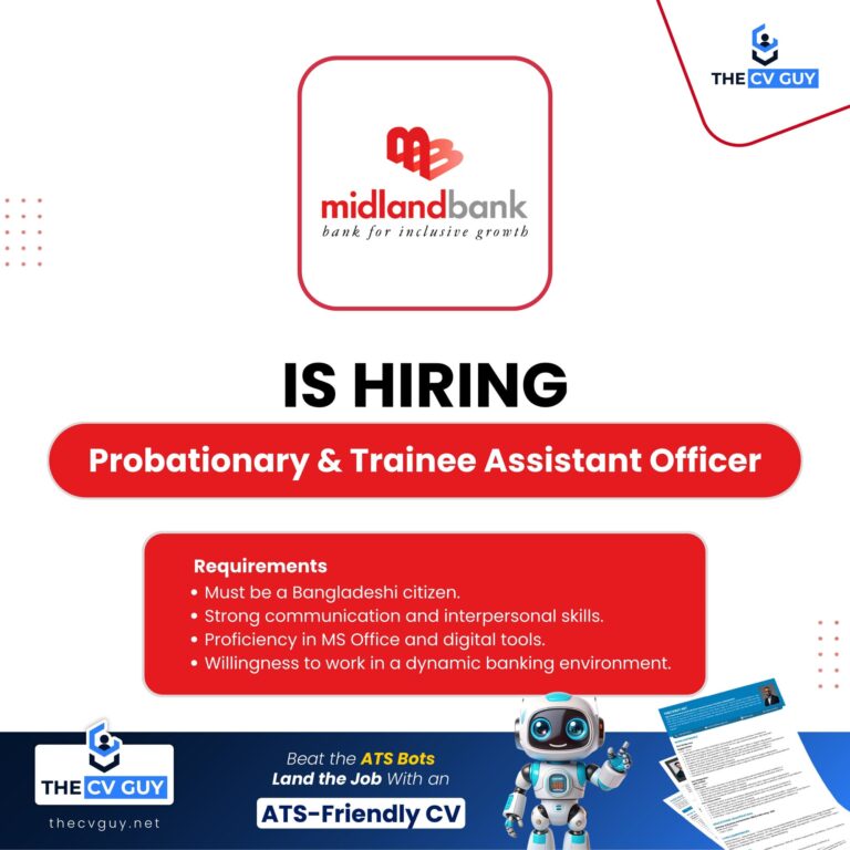 Midland Bank PLC is hiring Probationary Officer & Trainee Assistant Officer