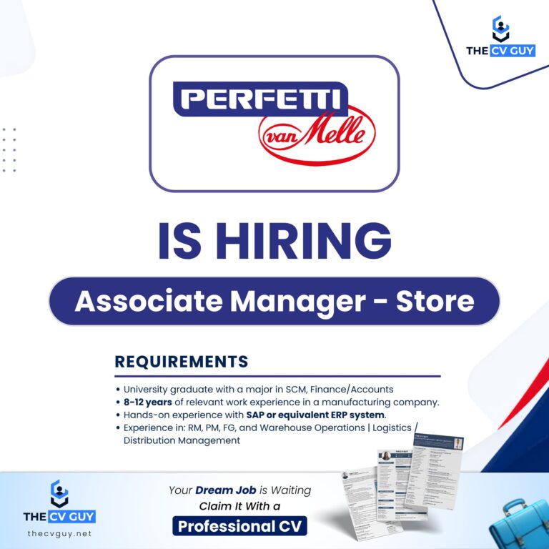 Perfetti Van Melle Bangladesh Pvt. Ltd. Is Hiring Associate Manager - Store | Job Circular 2026