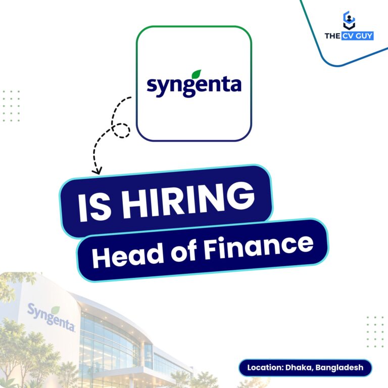 Syngenta Career Opportunity 2026 | Head of Finance Job Circular