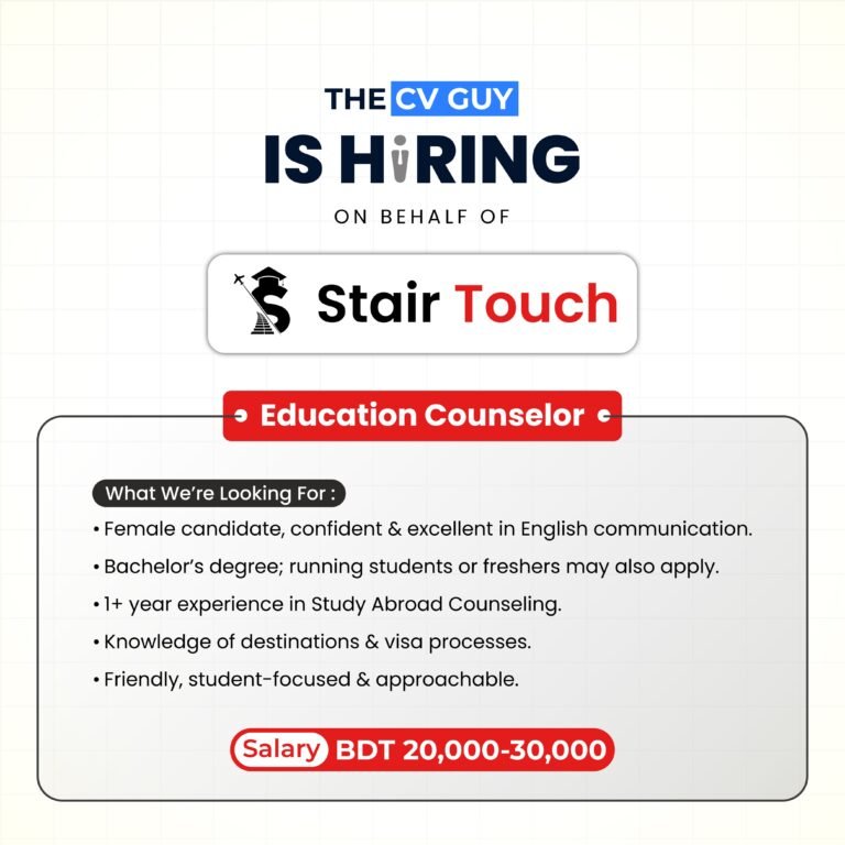 StairTouch Education Consultancy is hiring Education Counselor