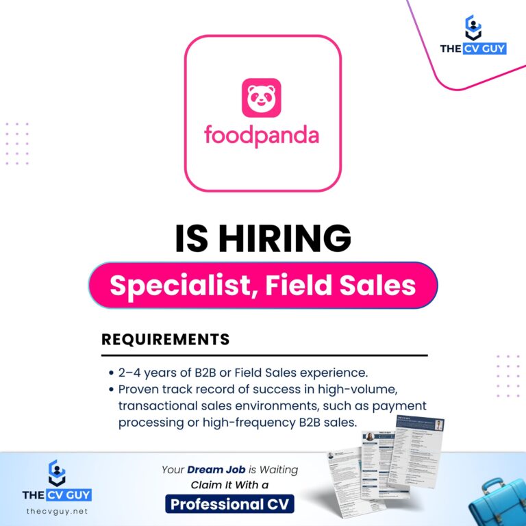 foodpanda Specialist, Field Sales Job in Dhaka | Sales Job in Bangladesh