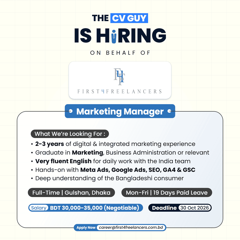 First4Freelancers is hiring Marketing Manager