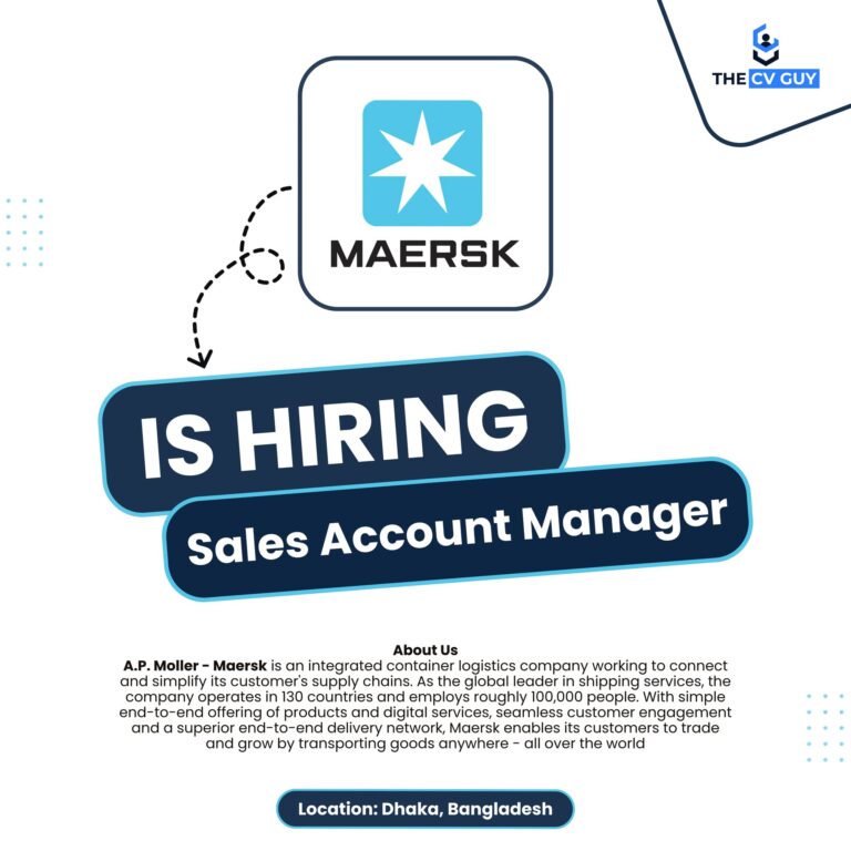 A.P. Moller - Maersk Job Circular 2026 | Sales Account Manager