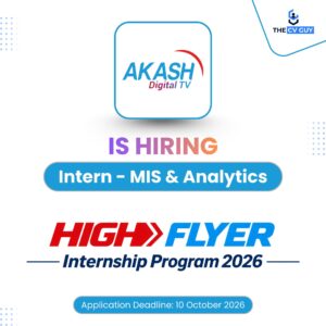 High-Flyer Internship Program 2026 | MIS & Analytics Intern | Akash Digital TV