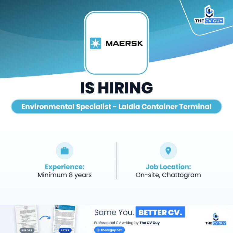 APM Terminals Maersk Environmental Specialist Laldia Container Terminal - The CV Guy