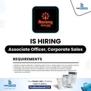 Aarong (BRAC) is hiring Associate Officer, Corporate Sales