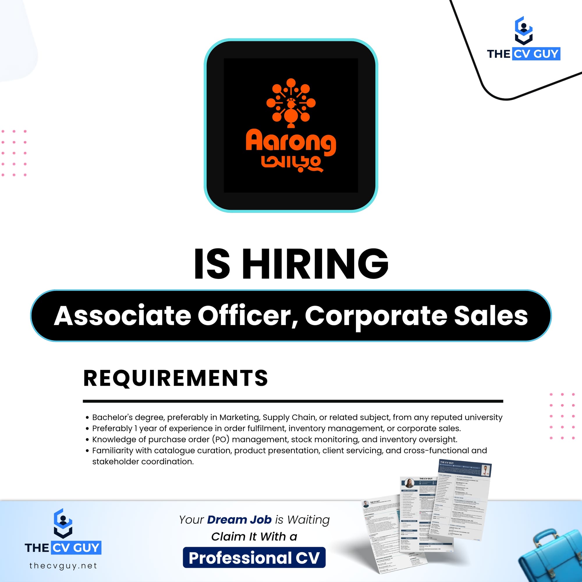 Aarong (BRAC) is hiring Associate Officer, Corporate Sales