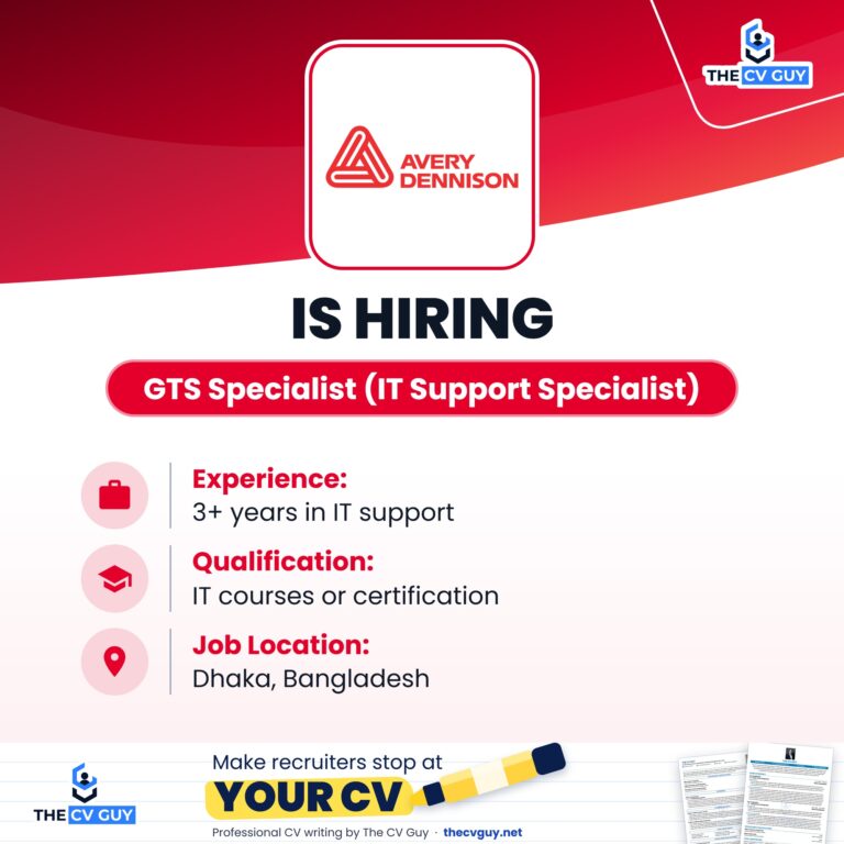 Avery Dennison is hiring GTS Specialist (IT Support Specialist)