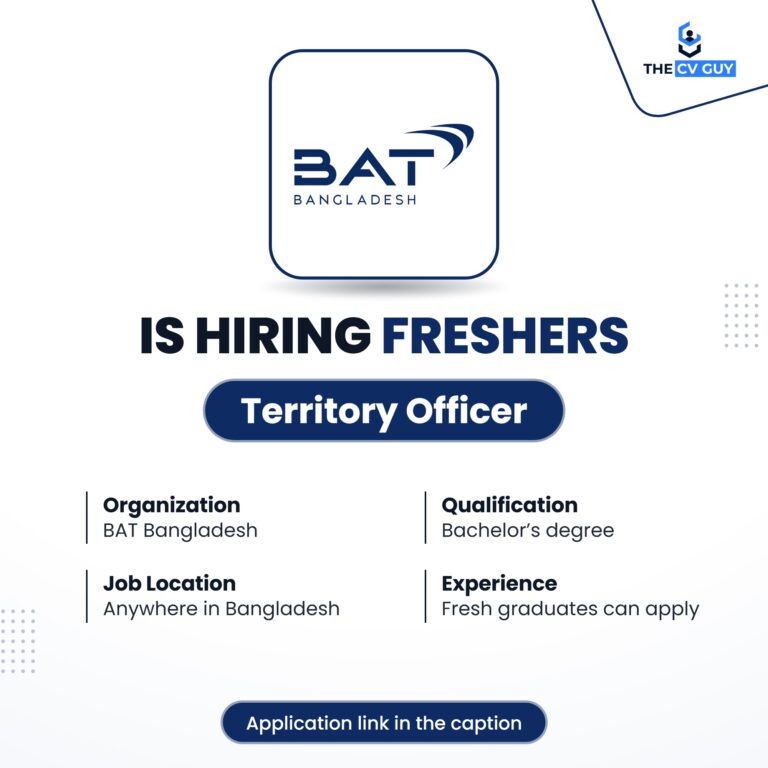 BAT Bangladesh is hiring Territory Officer