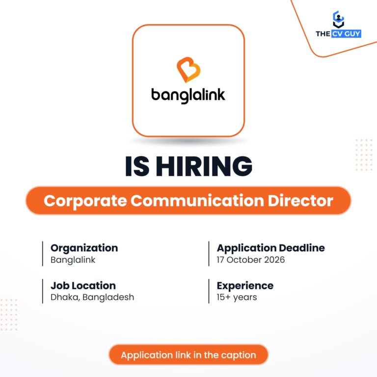 Banglalink Digital Communications Ltd. is hiring Corporate Communication Director