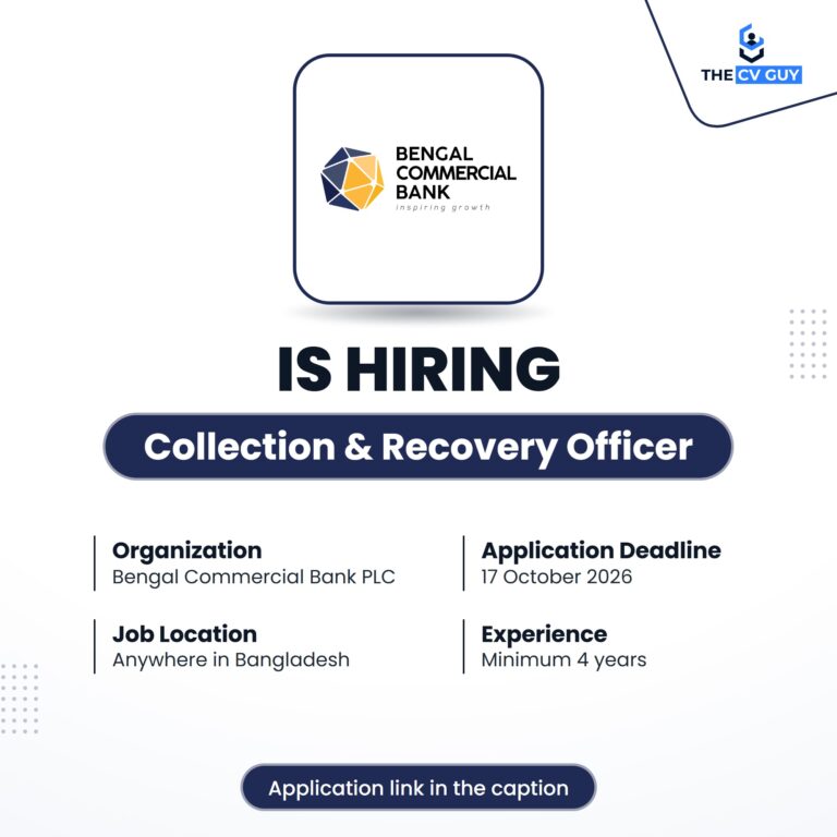Bengal Commercial Bank PLC Collection Recovery Officer Officer to Executive Officer job circular 2026