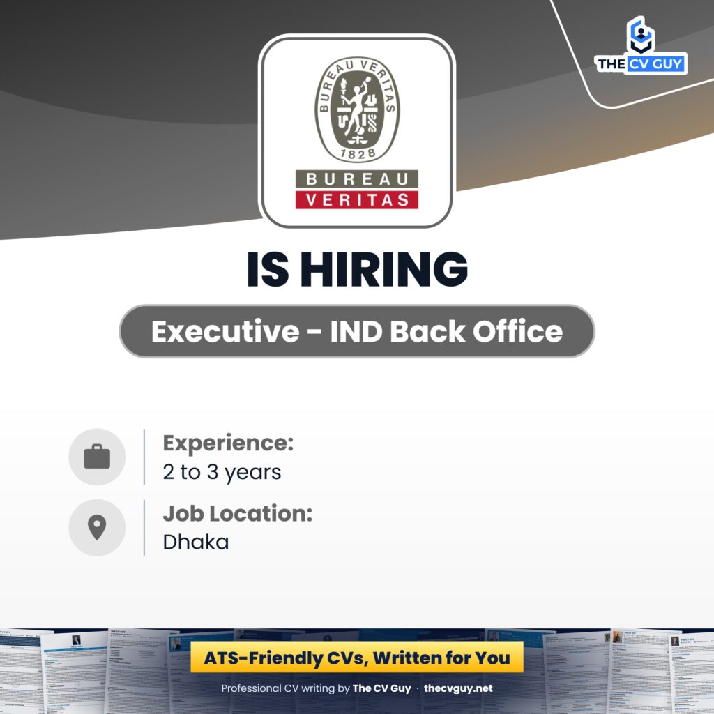 Bureau Veritas Executive IND Back Office is hiring