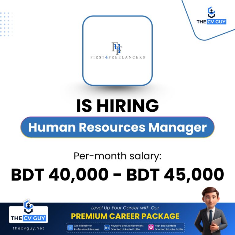 First4Freelancers is hiring Human Resources Manager