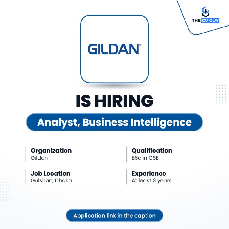 Gildan Analyst Business Intelligence job circular 2026