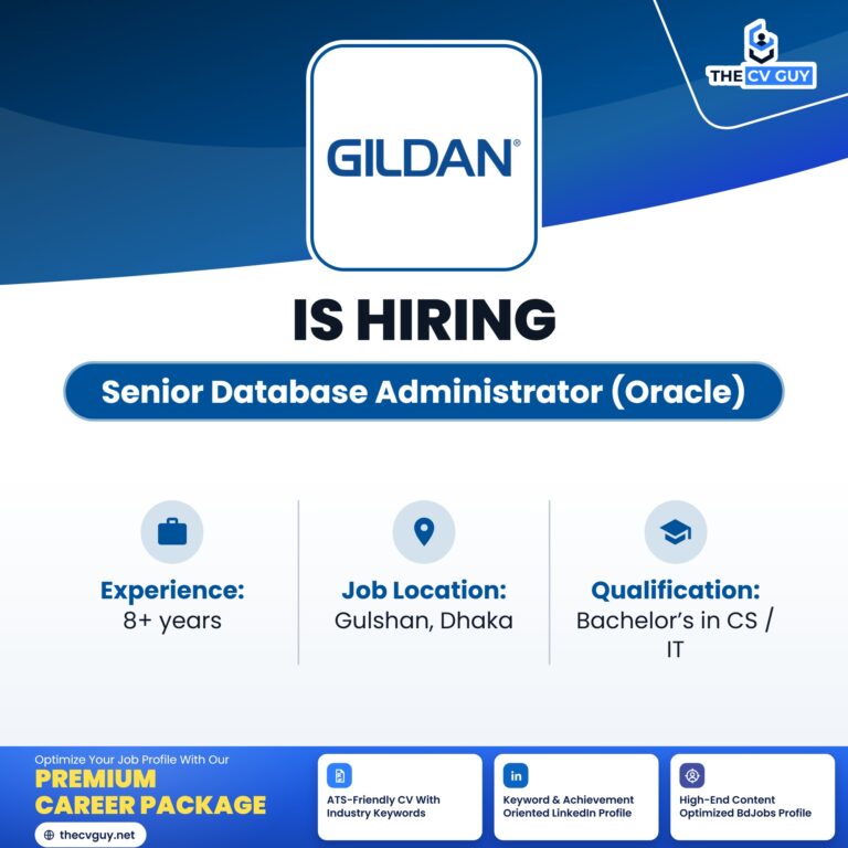 Gildan Senior Database Administrator Oracle job circular 2026