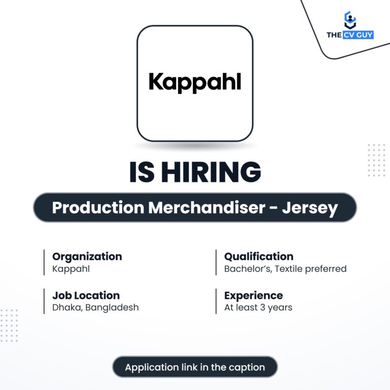 Kappahl Group is hiring Production Merchandiser - Jersey