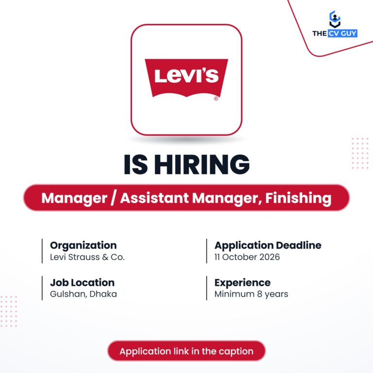 Levi Strauss & Co. is hiring Manager / Assistant Manager, Finishing