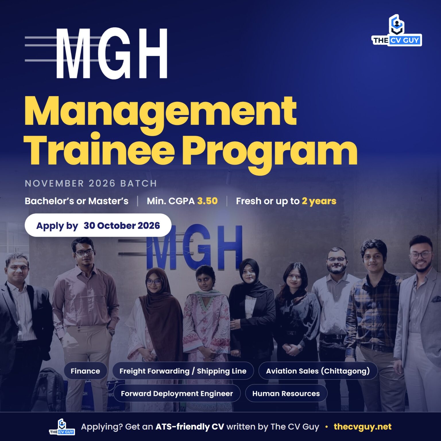 MGH Group Management Trainee Program 2026 (November Batch) | The CV Guy