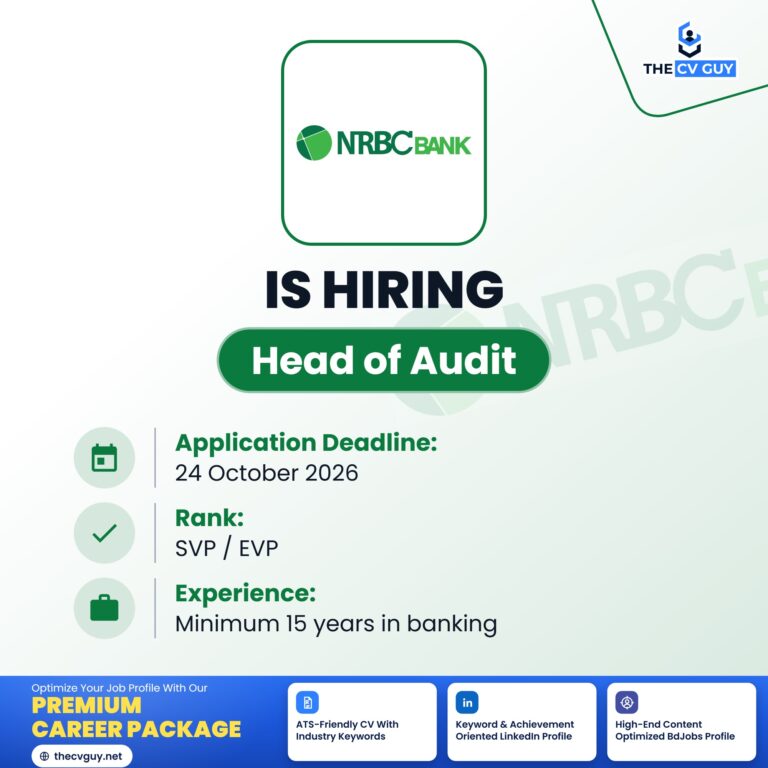 NRBC Bank PLC is hiring Head of Audit