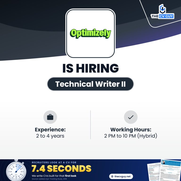 Optimizely Technical Writer II is hiring