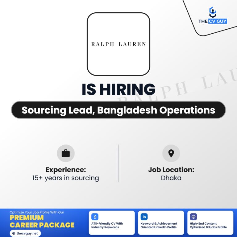Ralph Lauren Sourcing Lead Bangladesh Operations is hiring - The CV Guy