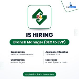 Standard Islami Bank PLC Branch Manager SEO to EVP job circular 2026