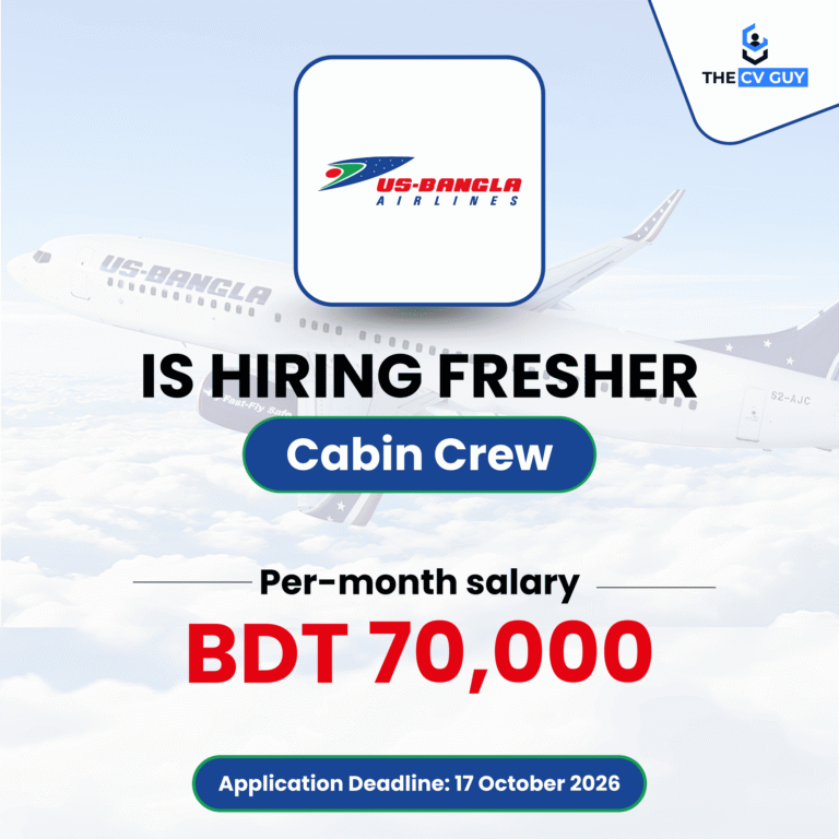 Cabin Crew Jobs in Bangladesh 2026 | US-Bangla Airlines