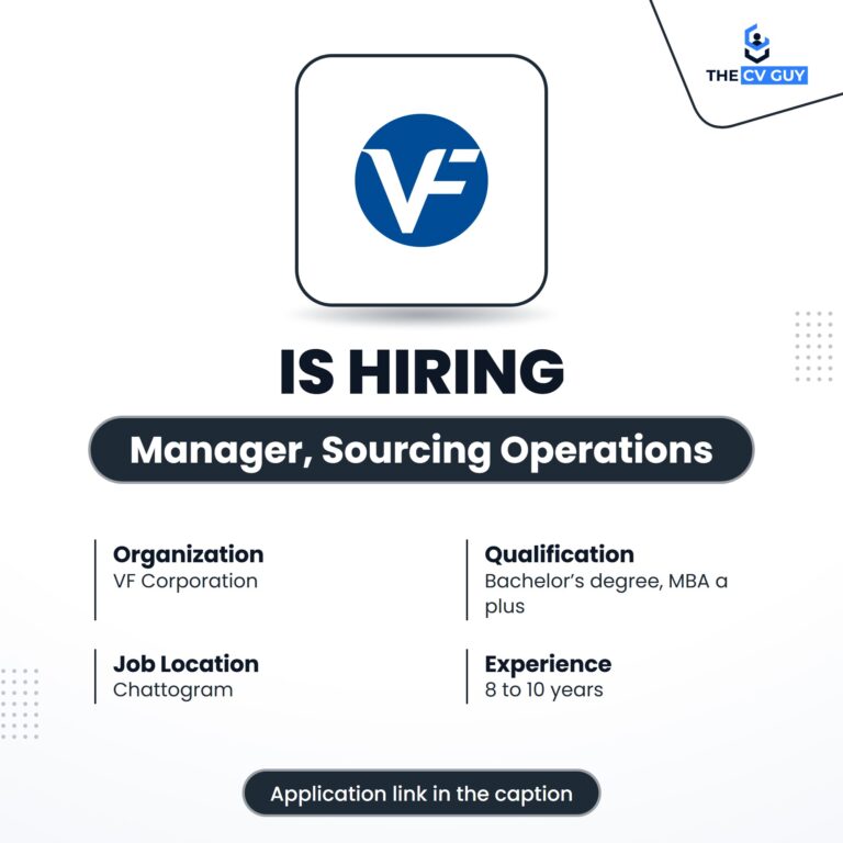 VF Corporation is hiring Manager, Sourcing Operations, App/Eq./Pack