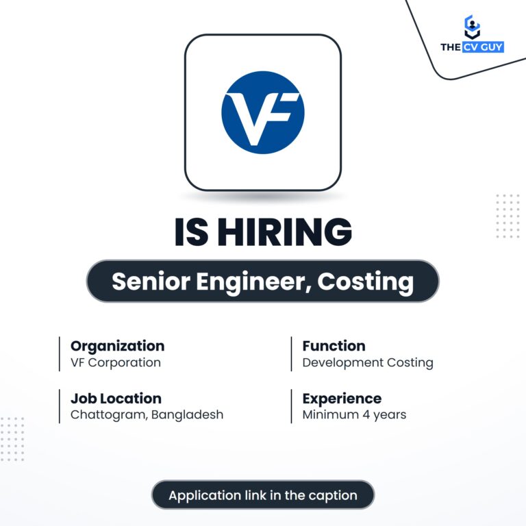 VF Corporation is hiring Senior Engineer, Costing