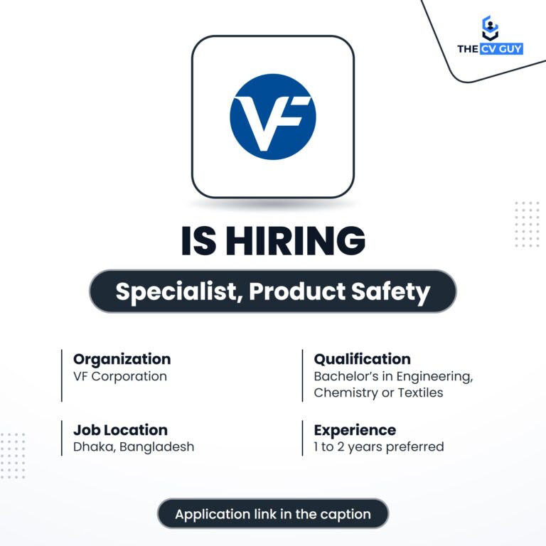 VF Corporation is hiring Specialist, Product Safety