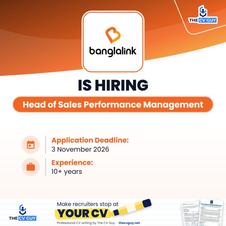 banglalink head of sales performance management