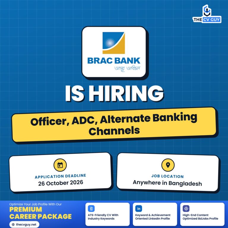 brac bank officer adc alternate banking channels