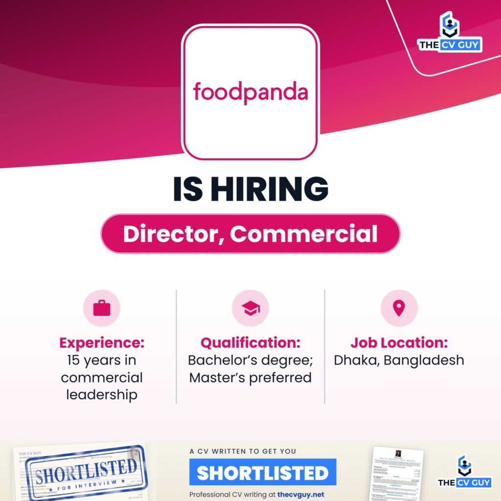 foodpanda Bangladesh is hiring Director, Commercial