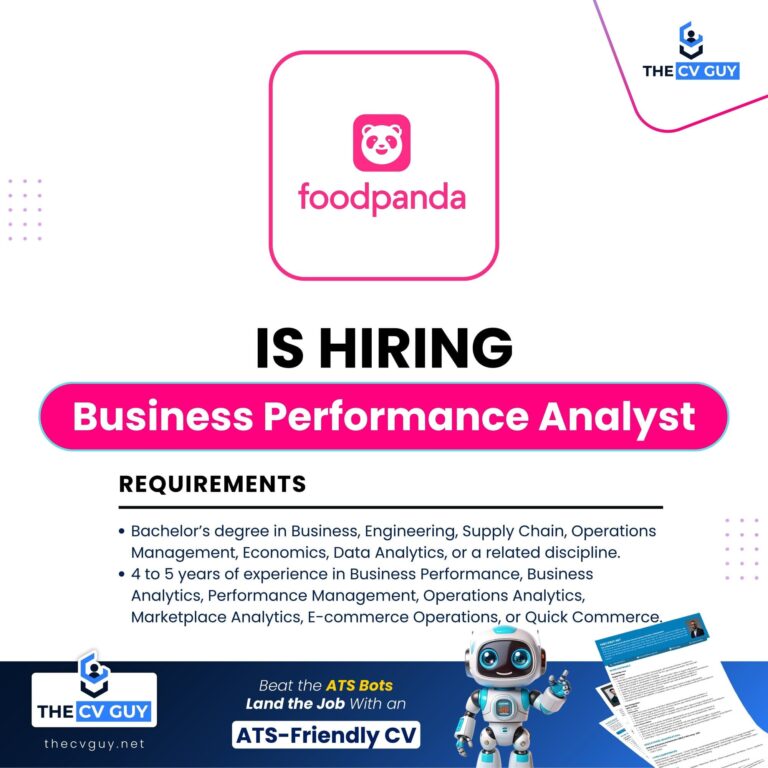 foodpanda Job Circular 2026 | Business Performance Analyst