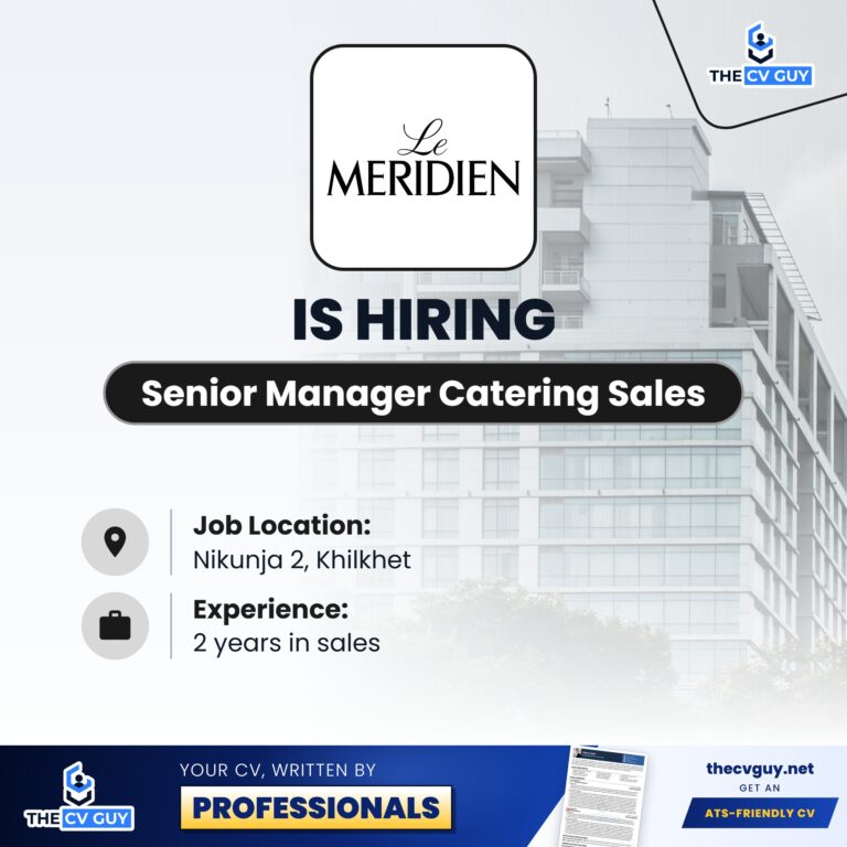 le meridien dhaka senior manager catering sales