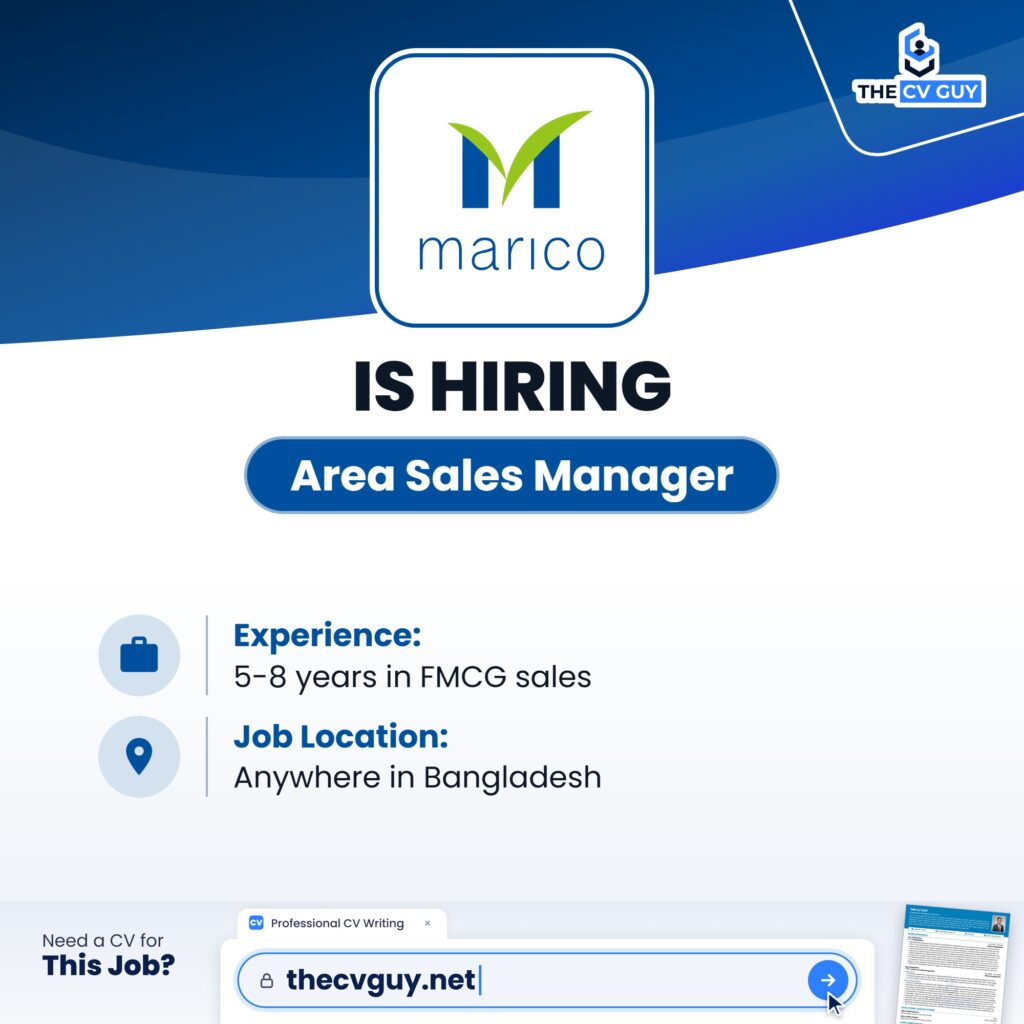 Marico Bangladesh is hiring Area Sales Manager