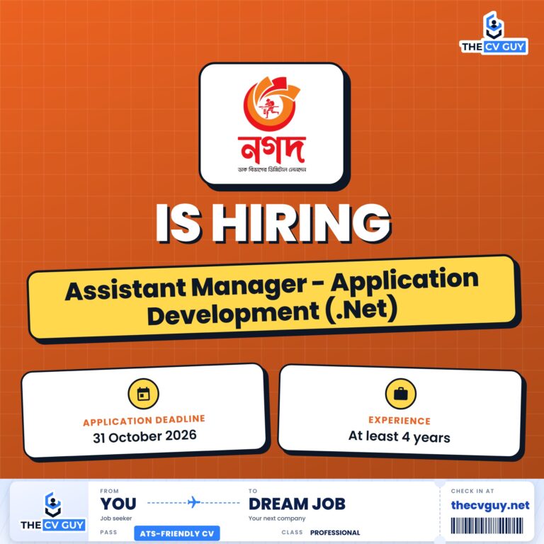 nagad assistant manager application development dotnet