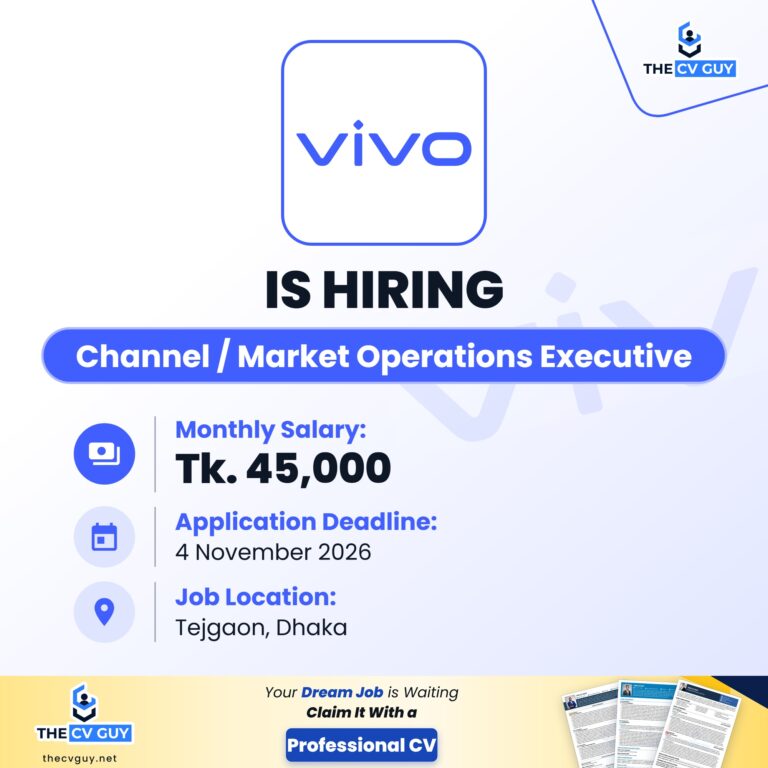 vivo Bangladesh Channel Market Operations Executive The CV Guy